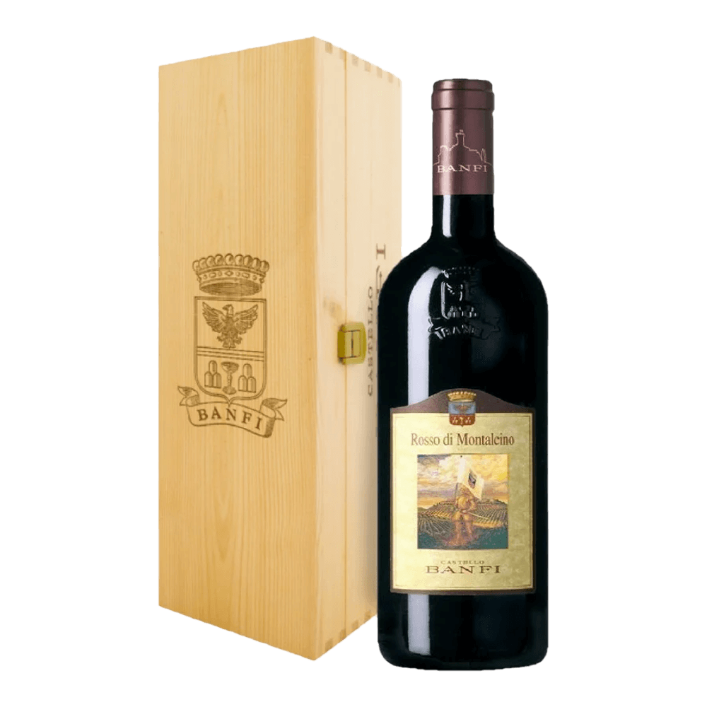 VINO BANFI ROSSO DI MONTALCINO DOC 1.5LT MAGNUM (CASSA LEGNO)