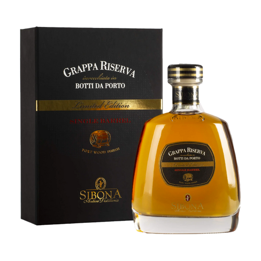 GRAPPA SIBONA BOTTI DA PORTO RISERVA LIMITED EDITION 70CL (ASTUCCIO)