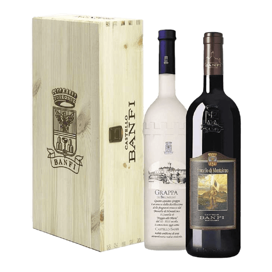 CASSA LEGNO BANFI GRAPPA BRUNELLO + BRUNELLO