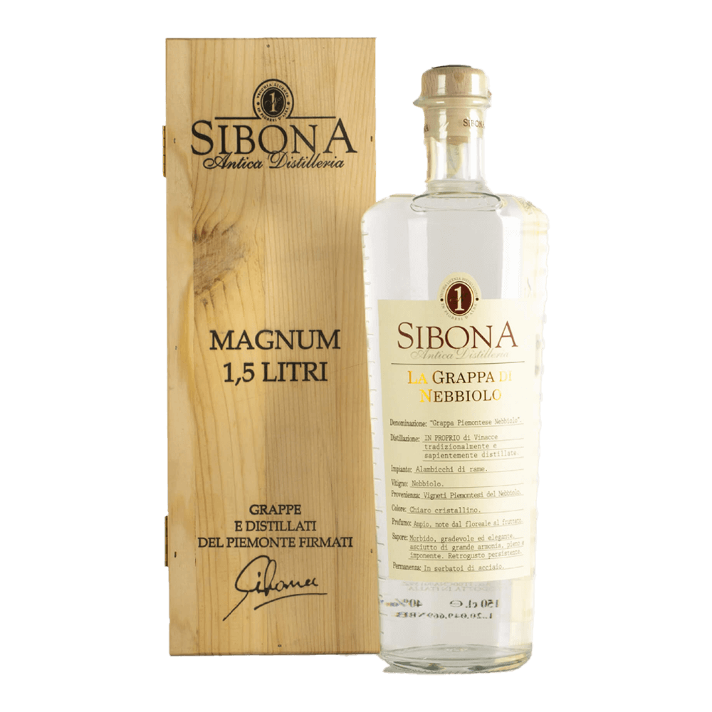 GRAPPA SIBONA NEBBIOLO 1.5LT MAGNUM (CASSA LEGNO)