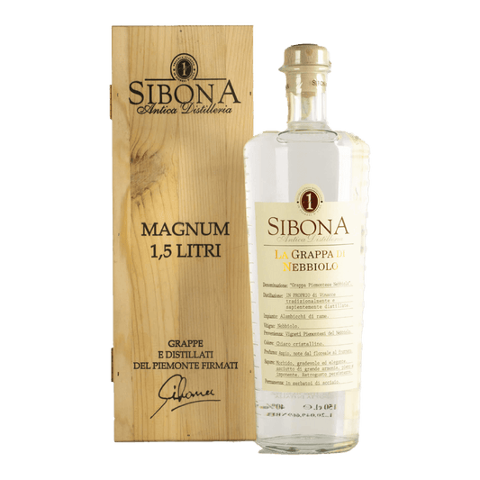 GRAPPA SIBONA NEBBIOLO 1.5LT MAGNUM (CASSA LEGNO)