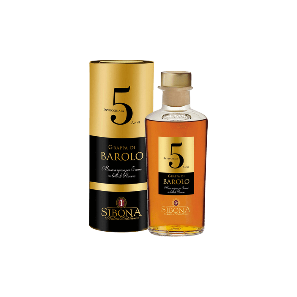 GRAPPA SIBONA RISERVA BAROLO 5 ANNI 50CL (COFANETTO)