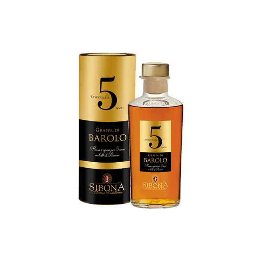 GRAPPA SIBONA RISERVA BAROLO 5 ANNI 50CL (COFANETTO)