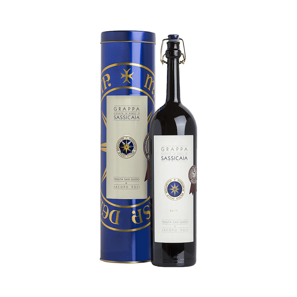 GRAPPA POLI SASSICAIA 50CL (COFANETTO)