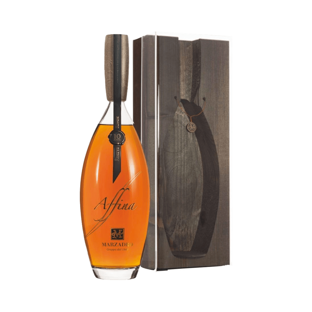 GRAPPA MARZADRO AFFINA RISERVA 10 ANNI ROVERE 1LT (CASSA LEGNO)