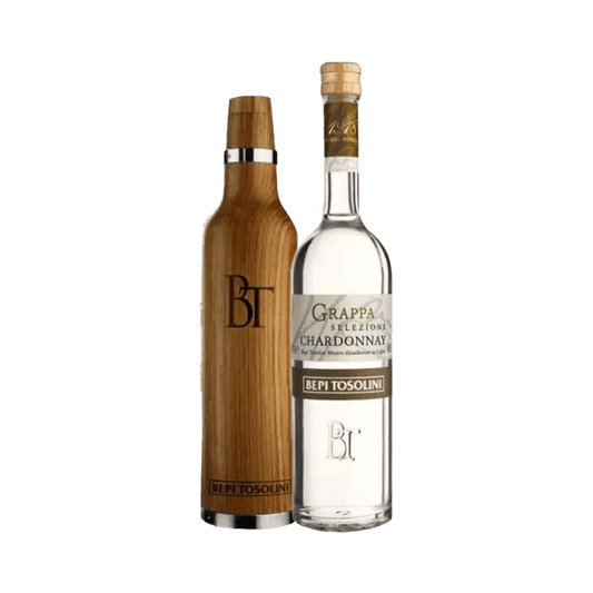 CONFEZIONE REGALO BEPI TOSOLINI OAK BOTTLE CHARDONNAY + BOTTIGLIA LEGNO