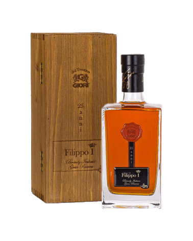 BRANDY GIORI 25 ANNI "FILIPPO I" 70CL (CASSA LEGNO)