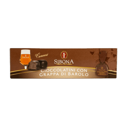 CICCOLATINI SIBONA CUNEESI GRAPPA DI BAROLO ASTUCCIO 180GR